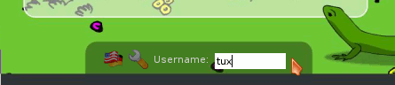 Type “tux” to enter the activity “Whole DoudouLinux”